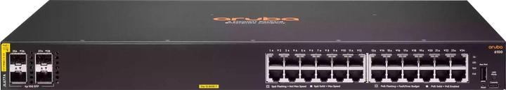 Produktbild HPE E Aruba 6100 Switch 4 SFP+ Ports, PoE, 1 USB Type C Console Port, 1 USB Type A Host Por (28 Ports)