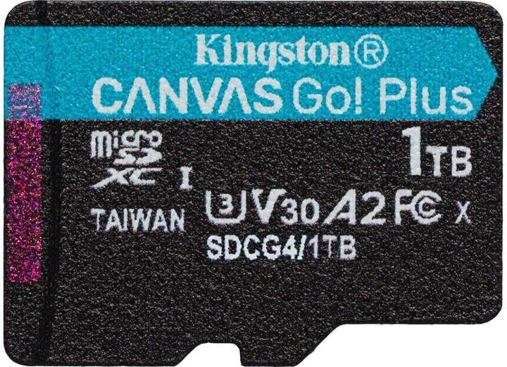 Image du produit Kingston Card Canvas Go Plus MicroSD +ADP 1TB (1000 Go, microSDXC, U3, UHS-I)