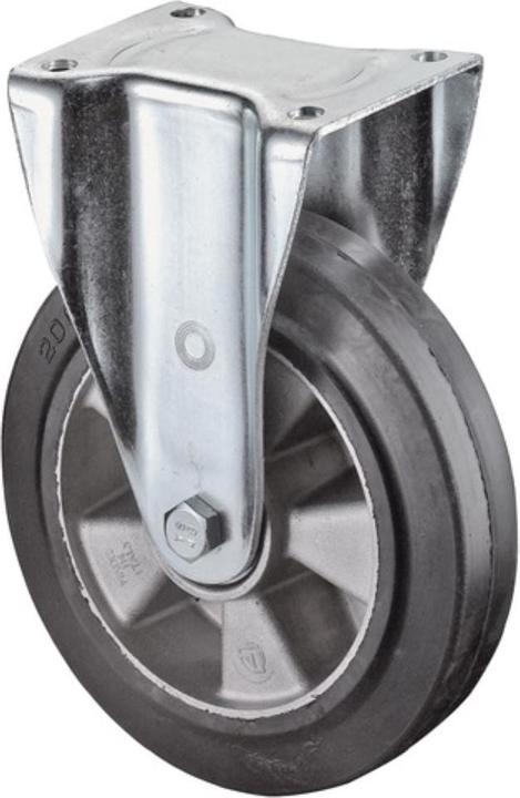 Image du produit BS Rollen Roulette fixe pour charges lourdes Roue Ø 250 mm Capacité de charge 550 kg Caoutchouc 135 mm 110 mm