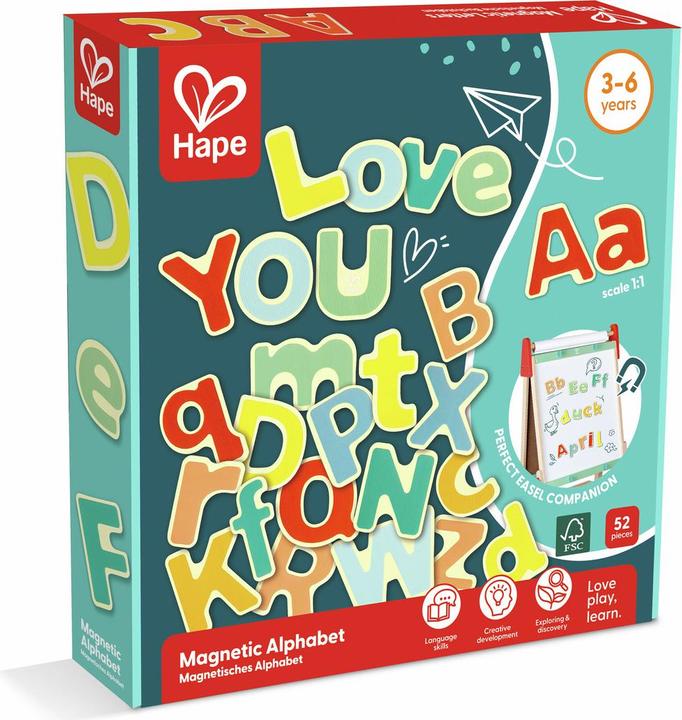 Hape Magnetisches Alphabet (52 x)
