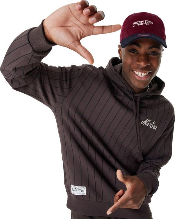 Produktbild New Era Oversized Fleece Hoody - PINSTRIPE braun - XXL (XXL)