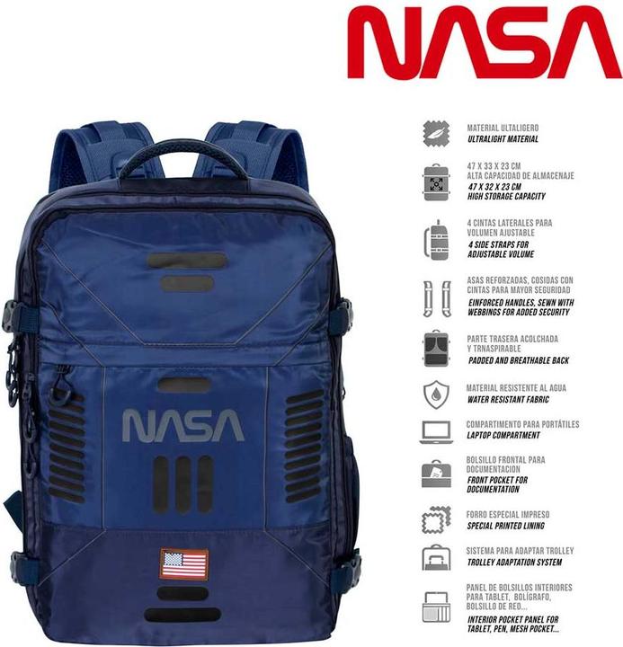 Produktbild Karactermania Large Mercury Travel Backpack 47x23x33cm Spaceship