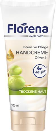 Florena Crème pour les mains 100ml tube d'huile d'olive (100 ml)