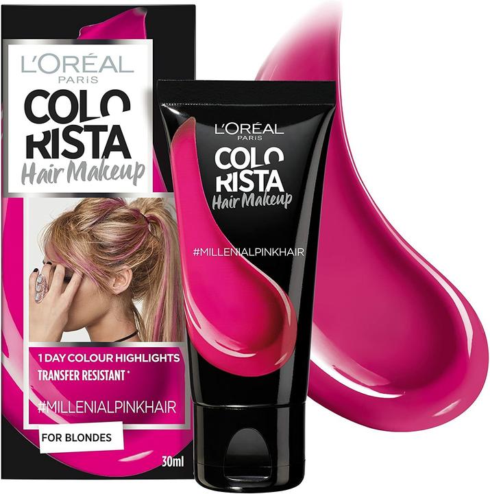 Immagine prodotto L'Oréal Paris L'Oreal Colorista Trucco temporaneo per capelli #MillennialPinkHair 30ml. (#MillennialPinkHair)