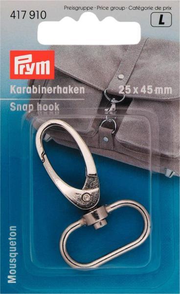 Produktbild Prym Karabinerhaken, silber 25 x 45 mm, Karte 1 Stk.