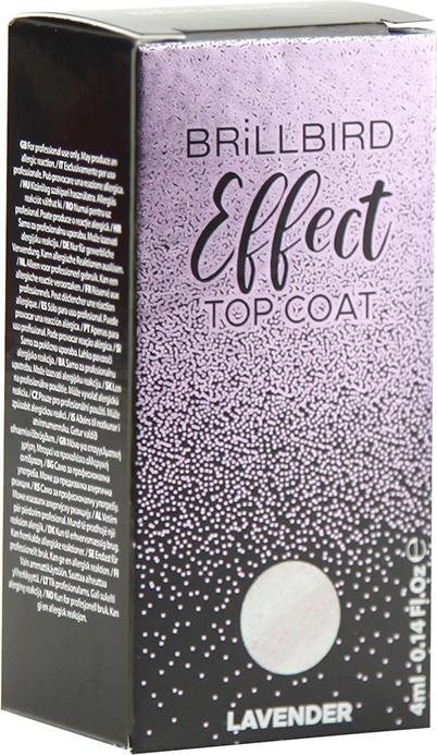 Actual product image BrillBird Effect Top Coat - Lavender 4ml (Lavender)