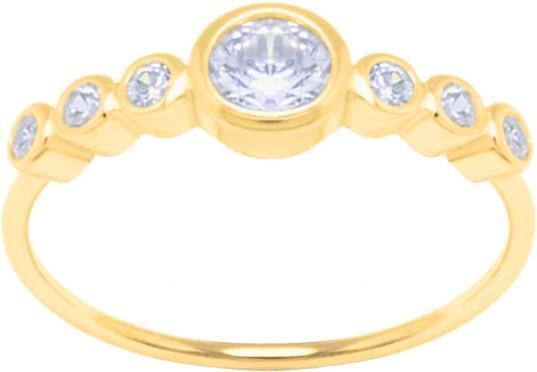 Candy Ring Cara, 925 Sterling Silber, vergoldet (56, 925 Silber)