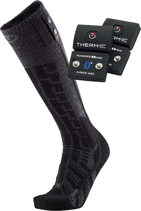 Therm-ic Ultra Warm Comfort Socken S.E.T. SPack 1400 BT (Grösse: 37.0 - 38.0, black/grey) (37 - 38)