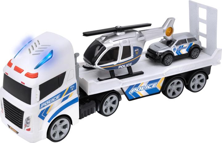 Actual product image Teamsterz Transporter with police car and helicopter