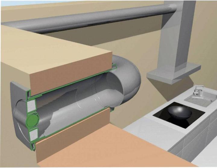Actual product image Wallair Energy-saving wall sleeve