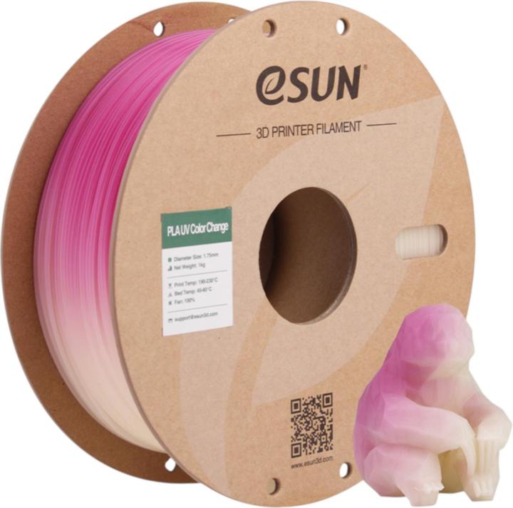 Actual product image eSUN PLA UV 1,75mm FUCHSIA 1kg (PLA, 1.75 mm, 1000 g, Violet)