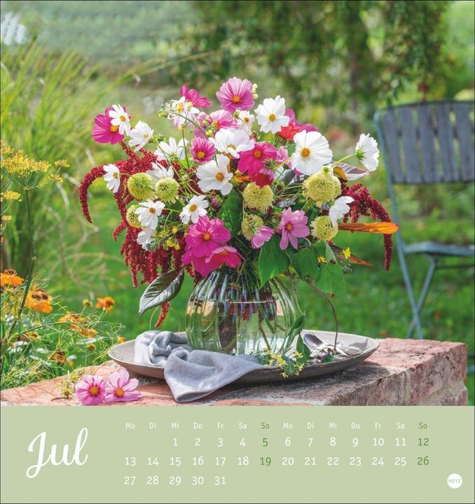 Produktbild Herzliche Blumengrüsse Postkartenkalender 2026 (Harter Einband, Deutsch)