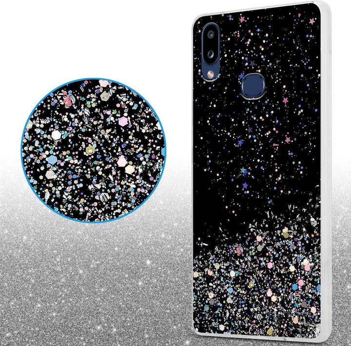 Productafbeelding Cadorabo TPU hoes fonkelende glitters (Samsung Galaxy A10s, Samsung Galaxy M01s)