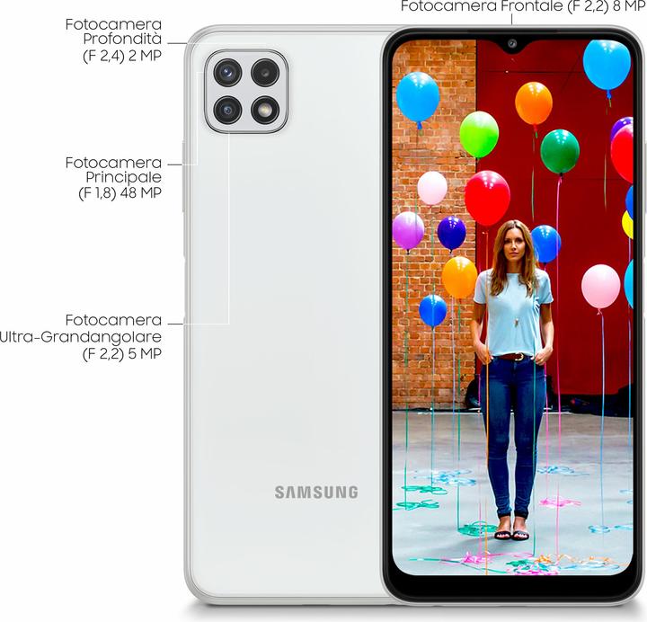 Produktbild Samsung Galaxy A22 5G EU (64 GB, White, 6.60", Dual SIM, 2 Mpx, 5G)