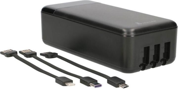 Produktbild Extralink EX.19522 power bank Lithium Polymer (LiPo) Black (30000 mAh, 22.50 W, 111 Wh)