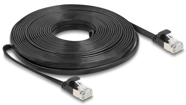 Produktbild Delock RJ45 Flachband Patchkabel Stecker zu Stecker Cat.6A 1 (U/FTP, CAT6a, 10 m)