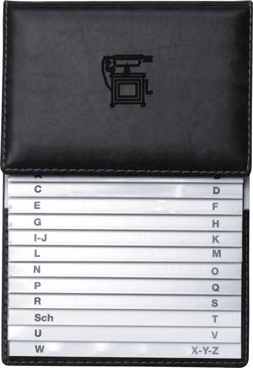 Produktbild Veloflex Schuppen-Telefonregister Exquisit, 500, PVC, 155 x 225 x 10 mm, schwarz