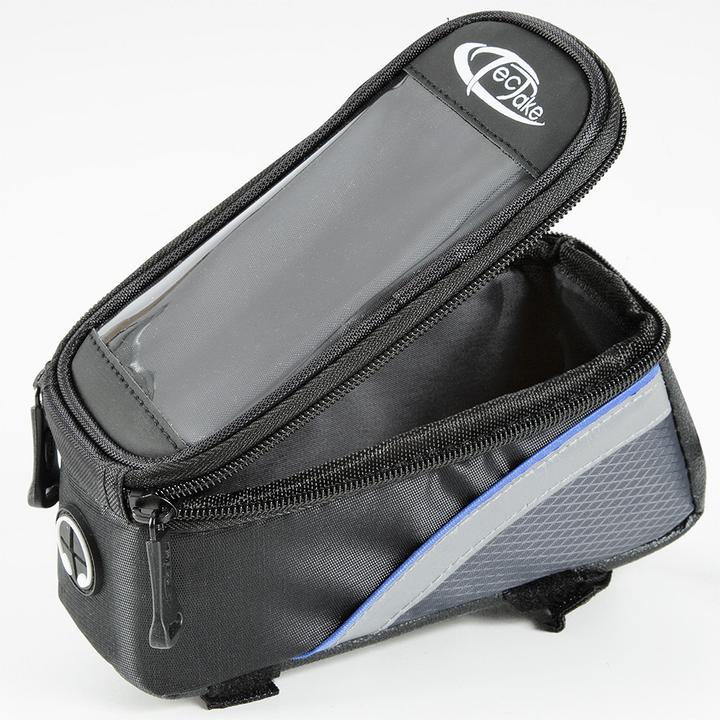 Produktbild tectake Fahrradtasche mit Rahmen-Befestigung für Smartphones (1.28 l, Rahmentasche)