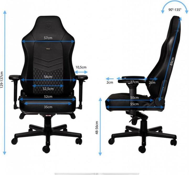 Produktbild noblechairs HERO Echtleder