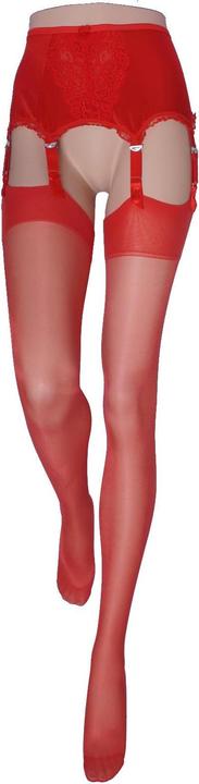 Immagine prodotto Levee Strapsstrümpfe (Set di 2) Calze da reggicalze, colore 600 rosso, taglia 38-40 (20 DEN, 38 - 40)