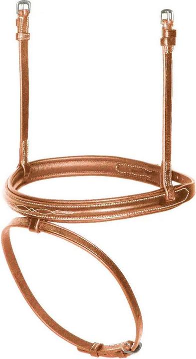 Actual product image Avignon Leather noseband with locking strap