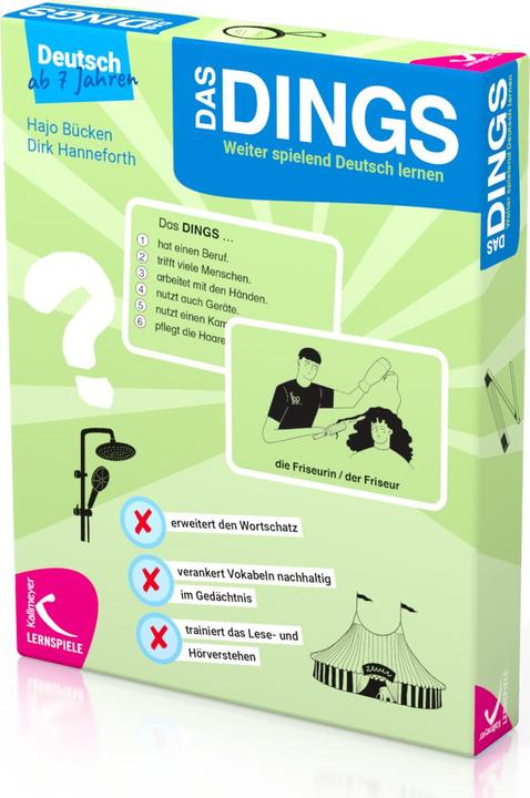 Actual product image Das Dings. Weiter spielend Deutsch lernen (German, Hajo bending, Dirk Hanneforth, 2021)