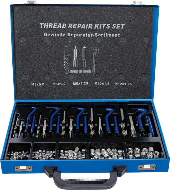 BGS Kit de réparation de filets | M5 - M12 | 130 pièces