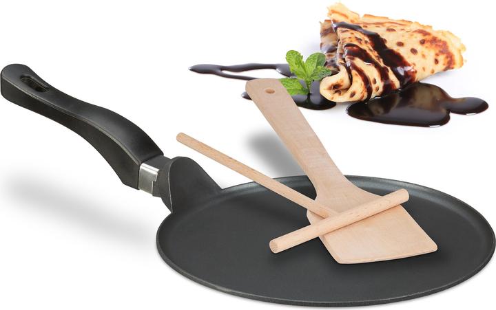 Relaxdays Crêpepfanne (Crêpe Pfanne, Aluminium)