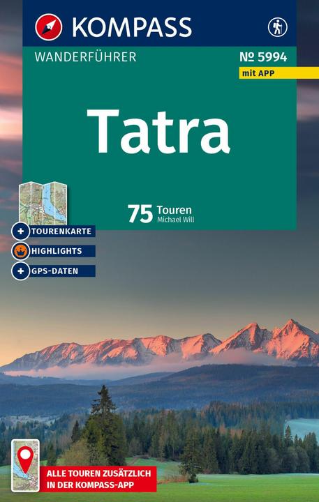 Produktbild Wanderführer Niedere und Hohe Tatra, 75 Touren mit Extra-Tourenkarte