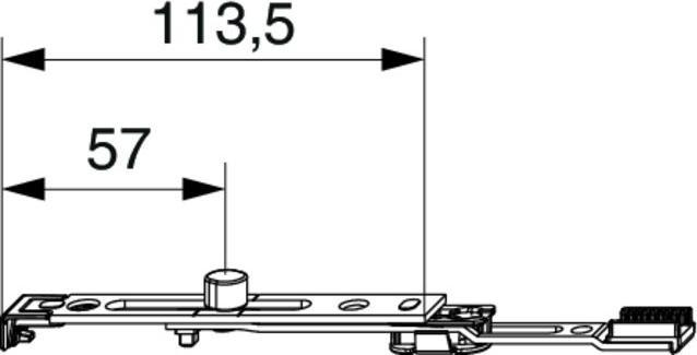 Produktbild Maco MM Endverschluss für Wendeflügel 180° unten + oben