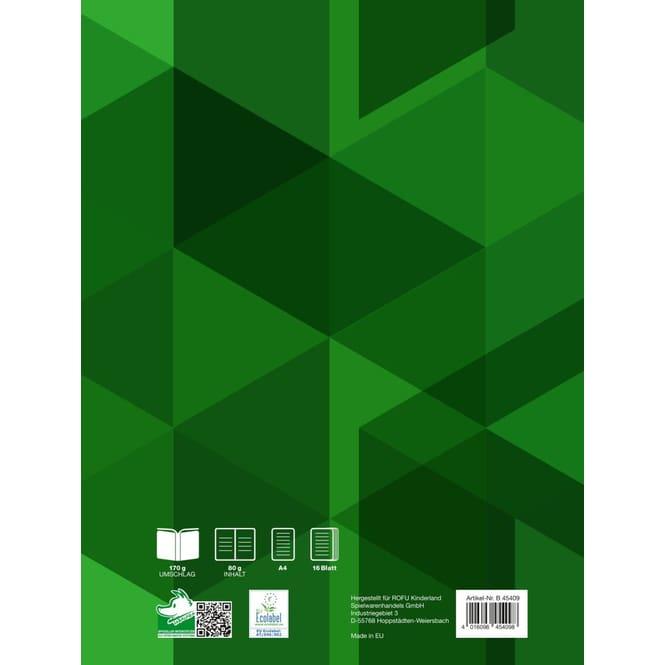Actual product image MICA College Exercise book - DIN A4 - ruler size 3R - ruled with margin - 16 sheets (A4, Lined)