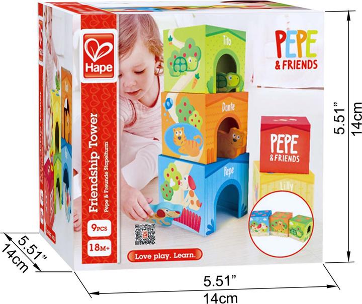 Immagine prodotto Hape Pepe & Friends torre di impilamento