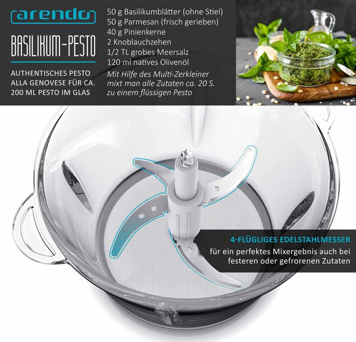 Actual product image Arendo Zerkleinerer (1500 ml, 400 W)