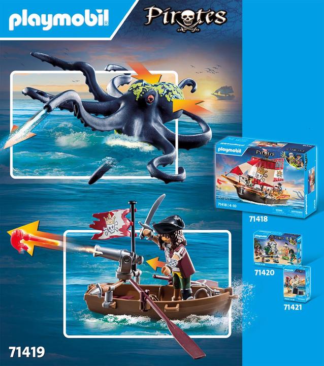 Actual product image Playmobil Battle against the Giant Octopus (71419, Playmobil Pirates)