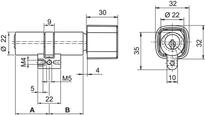 Produktbild Kaba Drehknopfzylinder star Typ M1519 (Drehknopfzylinder)