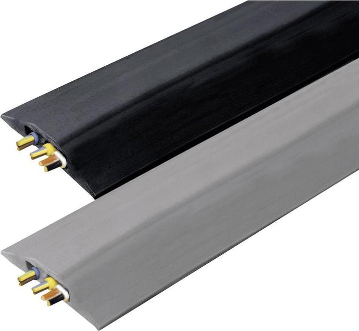 Produktbild Vulcascot Fußbodenkanal 3m grau BNC-1 (Kabelbrücke, 300 cm)