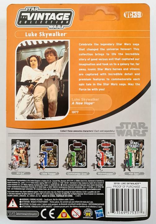 Produktbild Hasbro Star Wars A New Hope Vintage Collection 2010 Luke Skywalker (Death Star Escape) Action Figure VC39