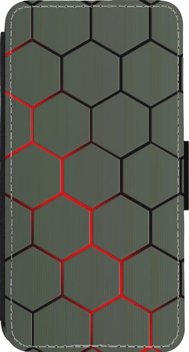 Image du produit PhoneLook Coque Wallet noir Geometric Line red (Apple iPhone 14 Pro)