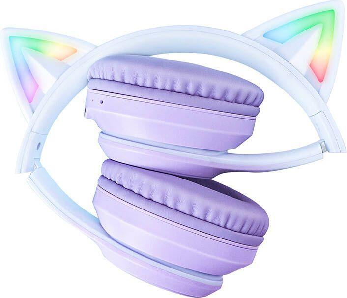 Image du produit Onikuma B90 RGB Cat Ears Casque de jeu pourpre (Sans fil, Filaire)