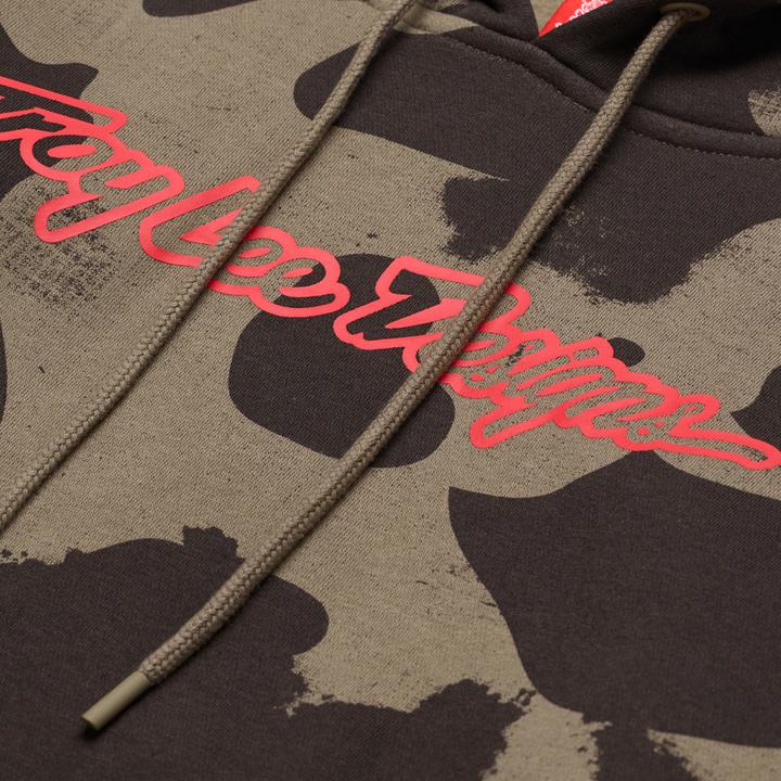 Actual product image Troy Lee Designs Pullover Hoodie, Signature, olive camo, L (L)