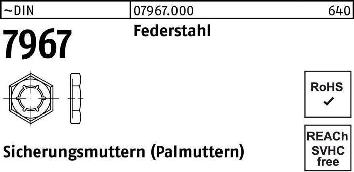 Produktbild Sicherungsmutter DIN 7967 M 16 Federstahl
