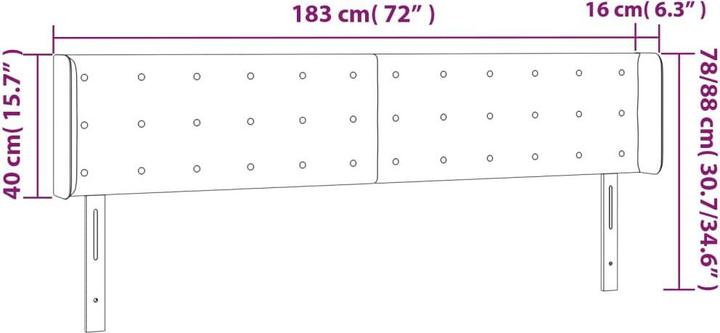 Produktbild VidaXL Farlie (183 x 16 x 88 cm)