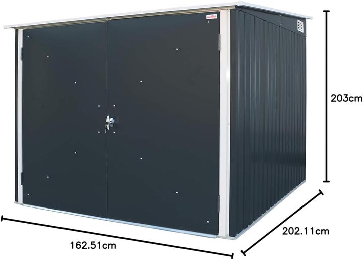 Actual product image Tepro Bicycle box, anthracite/white