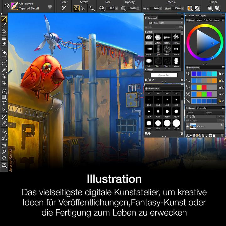 Actual product image Corel Painter 2022 Full Version, Box (1 User, unlimited)