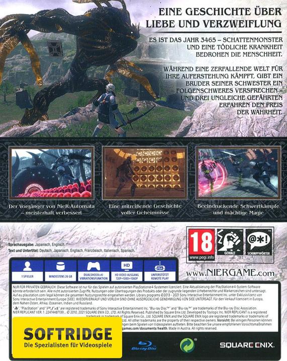 Immagine prodotto Square Enix NieR Replicant ver.1.22474487139 (PS4, EN)