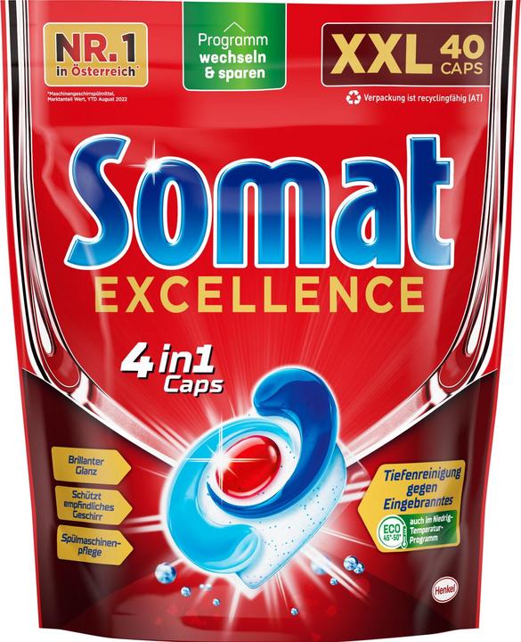 Somat Excellence 4in1 (Gel, 40 Washing cycles)