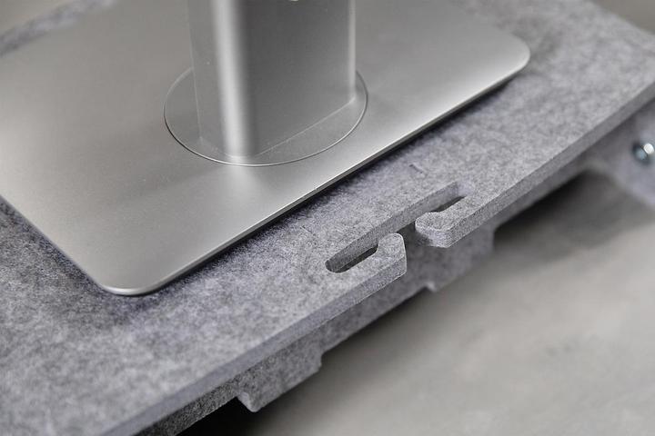 Produktbild Bakker Elkhuizen Monitorständer Q-Riser 110 Circular, grau retail (Tisch, 30")