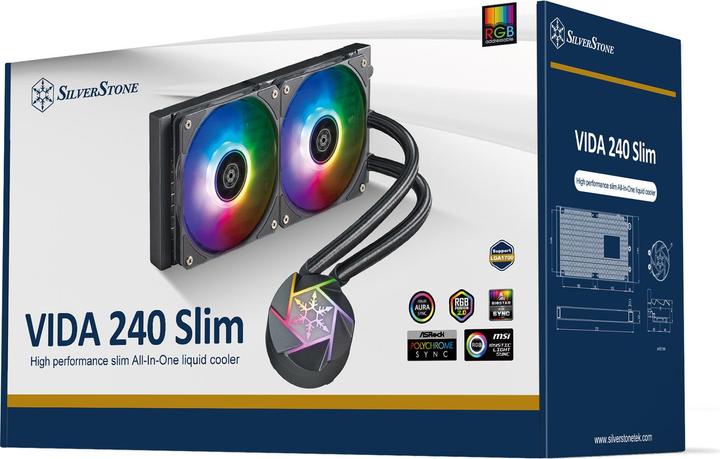 Produktbild Silverstone SST-VD240W-SLIM - High Performance slim All-In-One Liquid Cooler, Dual Adjustable 120mm