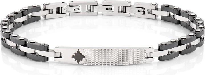 Immagine prodotto Amen Bracciale in acciaio e ceramica (21 cm, Acciaio inossidabile, Ceramica)