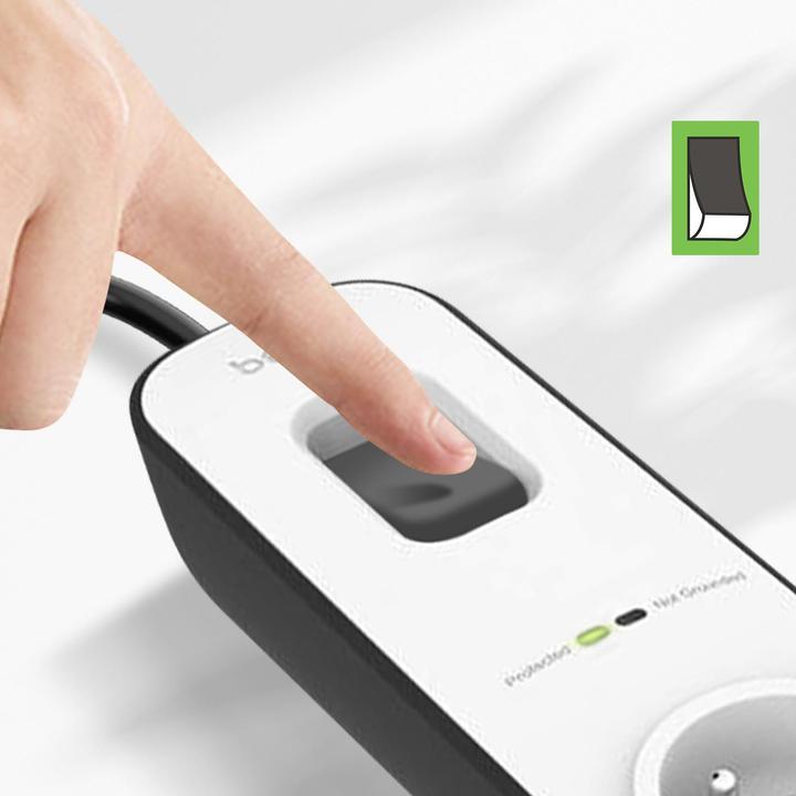 Actual product image Belkin BSV401CA2M Voltage protection, 4 AC outputs (4 x, CEE 7/5, 2 m)
